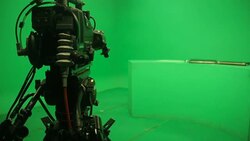 Broadcasting studio green screen Stock Footage