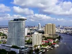 Bangkok towers cityscape - Timelapse Video Stock Footage