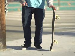 A young man skateboarding. - Slow Motion Stock Footage
