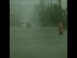 SYND 27-6-72 DAMAGE CAUSED BY TYPHOON News Clip