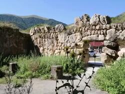 Goshavank monastery, remains of the refrectory Stock Footage