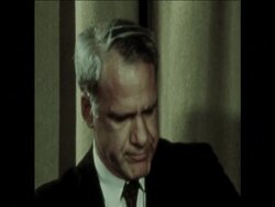 SYND 10-11-73 US DEFENCE SECRETARY JAMES R. SCHLESINGER STATEMENT ON RECENT FORCES ALERT News Clip