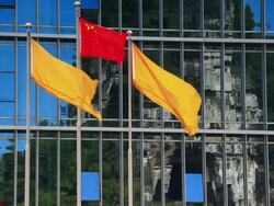 chinese flag Stock Footage