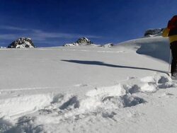 Hiking in snow (HD 1080) Stock Footage