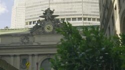 Grand Central exterior shot Stock Footage