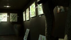 Elephant paints on canvas, "artwork" fetches $US2,000 a piece News Clip