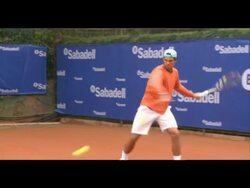 TENNIS-ESP-ATP-BARCELONA-FELICIANO LOPEZ-RAFA NADAL Stock Footage