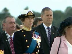Princess Anne, The Princess Royal attends Armed forces day in Stirling News Clip