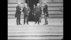 The Council of Four at the Paris Peace Conference in 1919 News Clip