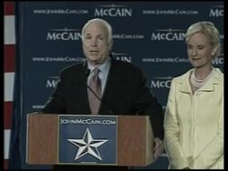 John McCain Claims Nomination News Clip
