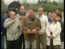 USA: ALABAMA: VICE PRESIDENT AL GORE VISITS TORNADO VICTIMS News Clip