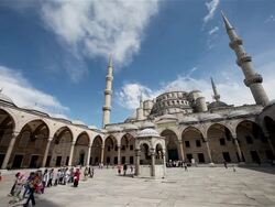 BLUE MOSQUE SULTAN AHMET CAMII Stock Footage