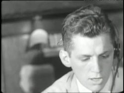 Stock brokers react with panic during the 1929 stock market crash. News Clip