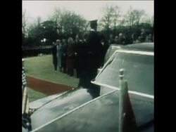 SYND 29 1 79 CHINESE VICE PRIME MINISTER DENG BEING GREETED BY PRESIDENT CARTER News Clip