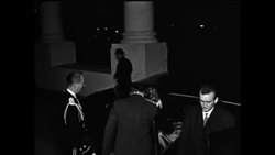 CAN 393 WILSON DINES AT WHITE HOUSE IN WASHINGTON WITH US PRESIDENT JOHNSON Instructional Video