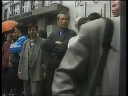 CHINA: BEIJING: DEMONSTRATION : RIGHT TO PRACTICE SYSTEM OF MEDITATION News Clip