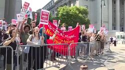 CLEAN : Counter protests face off over Sharia law in New York News Clip