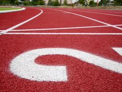 Track running Stock Footage