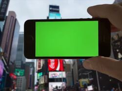 Make your own selfie Time Square Male One Person Stock Footage