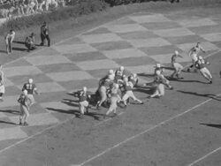 Highlights of the 1949 Sugar Bowl won by the Oklahoma Sooners Stock Footage