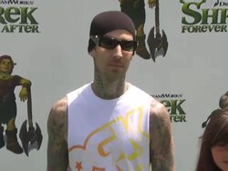 Travis Barker and Guests at the 'Shrek Forever After' Premiere at Universal City CA. (Footage by WireImage Video/GettyImages) Stock Footage