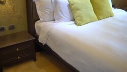 Pillow on bed Stock Footage