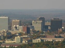WS AERIAL View of city Columbia / South Carolina, United States Stock Footage