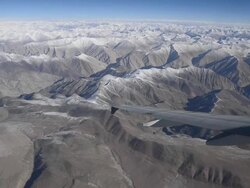 Mountain range, Leh, Ladakh, India Stock Footage