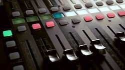 Musical Concert Sound Console Panning Clip Stock Footage