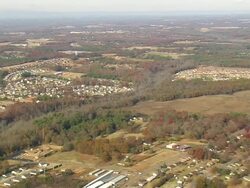 WS AERIAL View of city / South Carolina, United States Stock Footage