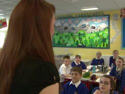 Primary school children in class News Clip