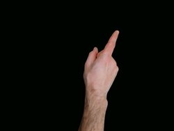 Touchscreen Tablet Gestures with Matte. HD Stock Footage