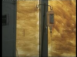 Outbreak of cholera, sewer problems, rubbish dumps, hospital, voxpop News Clip