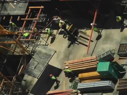 Construction in progress Stock Footage