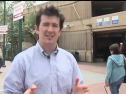 Along the U.S., Mexico border many Americans were still crossing into Tijuana where some are having a tough time finding surgical masks to protect them from swine flu.  The government says nonessential travel to Mexico should be post-poned. News Clip