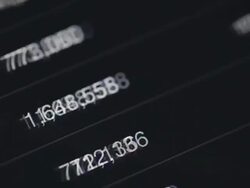 Market Analyze on lcd screen. Stock Footage