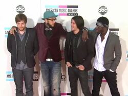 Gym Class Heroes at the 2011 American Music Awards - Arrivals at Los Angeles CA. (Footage by WireImage Video/Getty Images Entertainment Video) Stock Footage