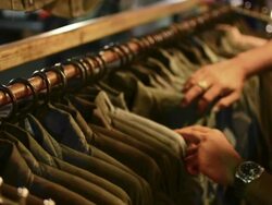 Choose a clothing. Stock Footage