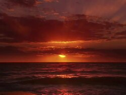 The impossible perfect sunset Stock Footage