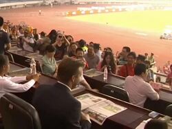 David and Victoria Beckham Visit China Stock Footage