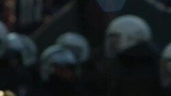 Riot police and protesters during G20 in Hamburg News Clip