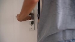 open and close the door Stock Footage