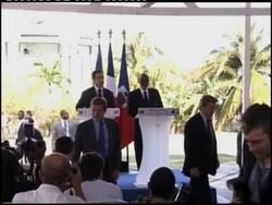 Joint news conference from Preval and Sarkozy Instructional Video