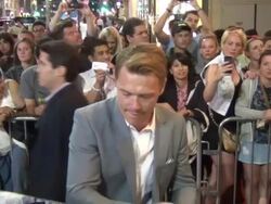 Diego Klattenhoff greets fans at the Pacific Rim Stock Footage