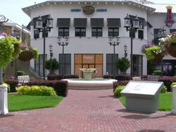 Pointe Orlando entrance Stock Footage