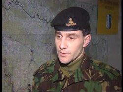 Bosnia - Gunfire Aimed At British Troops News Clip