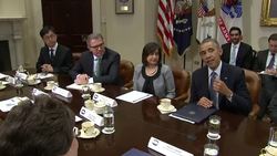 President Barack Obama played the role of business pitchman Tuesday, saluting executives whose companies have chosen to gain or expand their footprint in the United States. (May 20) News Clip