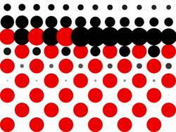 CHESSBOARD PATTERN : dots, line progress, finally erased - (TRANSITION) Stock Footage