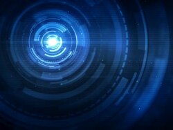 Spinning Circles Background Loop - Midnight Blue Centred (Full HD) Stock Footage