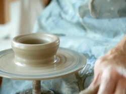 Potters Wheel Stock Footage